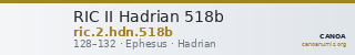 RIC II Hadrian 518b — CANOA