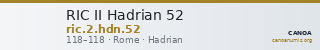 RIC II Hadrian 52 — CANOA