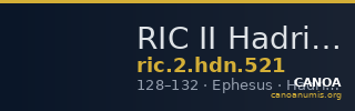 RIC II Hadrian 521 — CANOA
