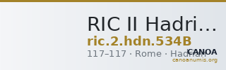RIC II Hadrian 534B — CANOA