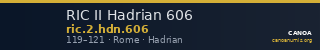 RIC II Hadrian 606 — CANOA