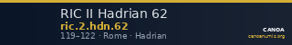 RIC II Hadrian 62 — CANOA
