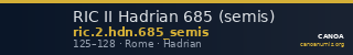 RIC II Hadrian 685 (semis) — CANOA