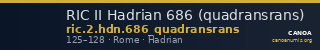 RIC II Hadrian 686 (quadransrans) — CANOA