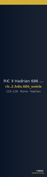 RIC II Hadrian 686 (semis) — CANOA