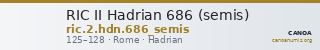 RIC II Hadrian 686 (semis) — CANOA