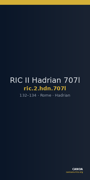 RIC II Hadrian 707l — CANOA