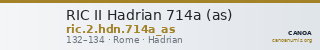 RIC II Hadrian 714a (as) — CANOA