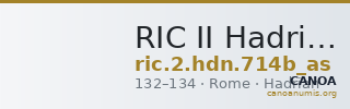 RIC II Hadrian 714b (as) — CANOA