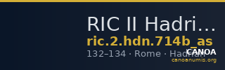 RIC II Hadrian 714b (as) — CANOA