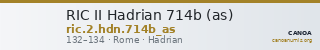 RIC II Hadrian 714b (as) — CANOA