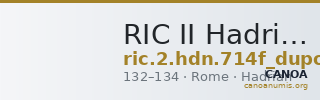RIC II Hadrian 714f (dupondius) — CANOA