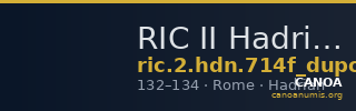 RIC II Hadrian 714f (dupondius) — CANOA