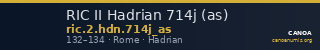 RIC II Hadrian 714j (as) — CANOA