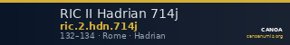 RIC II Hadrian 714j — CANOA