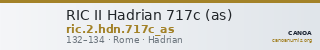 RIC II Hadrian 717c (as) — CANOA
