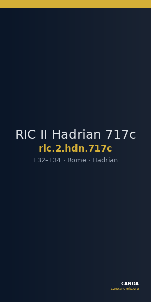 RIC II Hadrian 717c — CANOA
