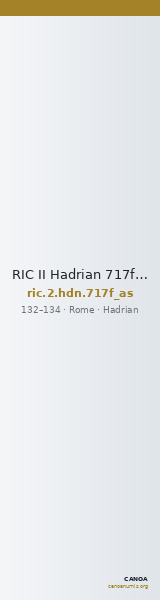 RIC II Hadrian 717f (as) — CANOA