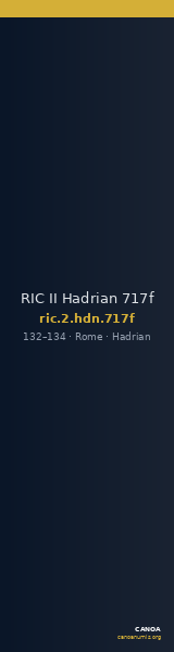 RIC II Hadrian 717f — CANOA