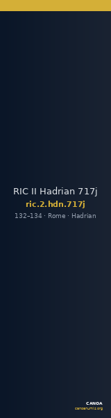 RIC II Hadrian 717j — CANOA