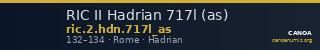 RIC II Hadrian 717l (as) — CANOA