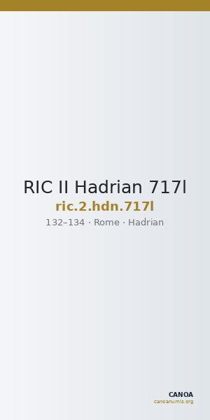 RIC II Hadrian 717l — CANOA