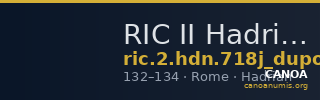 RIC II Hadrian 718j (dupondius) — CANOA