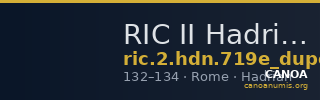 RIC II Hadrian 719e (dupondius) — CANOA