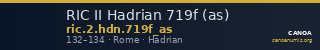 RIC II Hadrian 719f (as) — CANOA