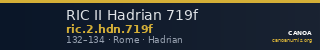 RIC II Hadrian 719f — CANOA