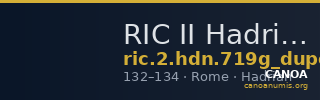 RIC II Hadrian 719g (dupondius) — CANOA