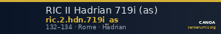 RIC II Hadrian 719i (as) — CANOA