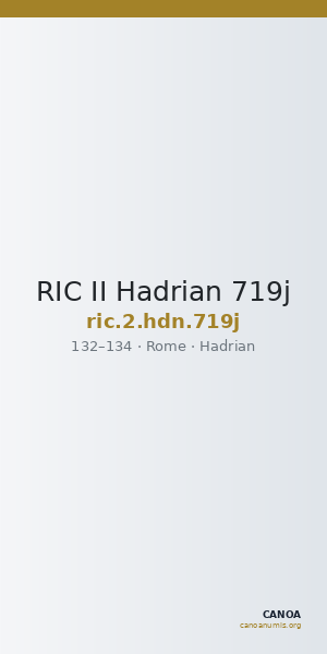 RIC II Hadrian 719j — CANOA