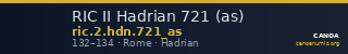 RIC II Hadrian 721 (as) — CANOA