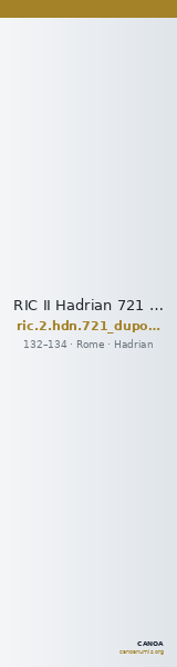 RIC II Hadrian 721 (dupondius) — CANOA