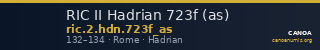 RIC II Hadrian 723f (as) — CANOA