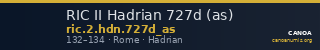 RIC II Hadrian 727d (as) — CANOA