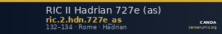 RIC II Hadrian 727e (as) — CANOA