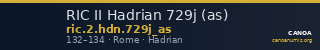 RIC II Hadrian 729j (as) — CANOA