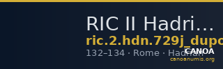 RIC II Hadrian 729j (dupondius) — CANOA