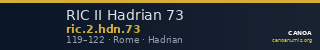 RIC II Hadrian 73 — CANOA