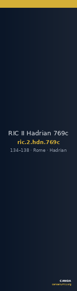 RIC II Hadrian 769c — CANOA
