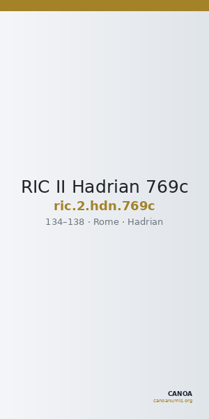 RIC II Hadrian 769c — CANOA