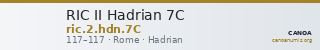 RIC II Hadrian 7C — CANOA