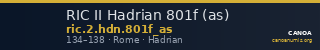 RIC II Hadrian 801f (as) — CANOA