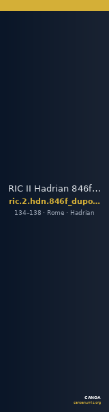 RIC II Hadrian 846f (dupondius) — CANOA