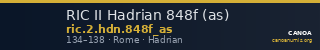 RIC II Hadrian 848f (as) — CANOA