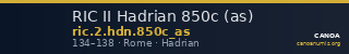 RIC II Hadrian 850c (as) — CANOA