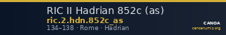 RIC II Hadrian 852c (as) — CANOA