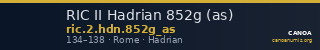 RIC II Hadrian 852g (as) — CANOA